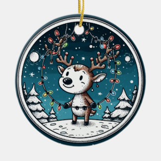 Christmas Baby Reindeer Ornament