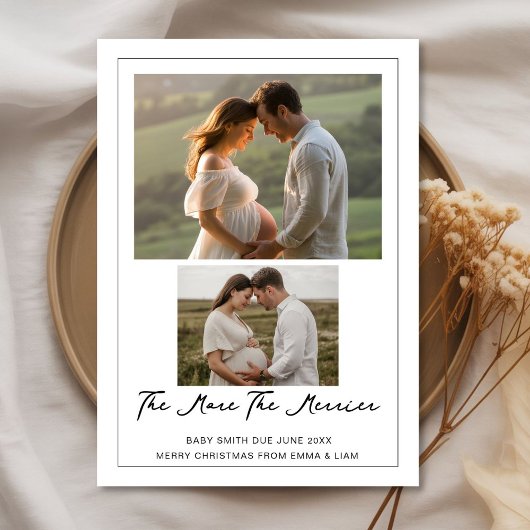 Christmas Baby Reveal | The More the Merrier Card Feestdagenkaart