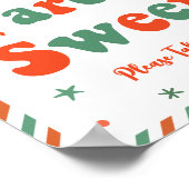 Christmas Baby shower Baby's zijn Sweet Favors Poster (Hoek)