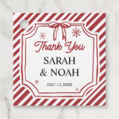 Christmas Baby Shower Bedankjes Labels (Voorkant)