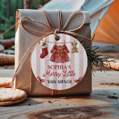 Christmas Baby Shower  Bedankjes Labels