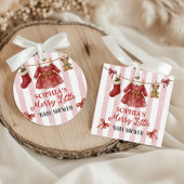 Christmas Baby Shower  Bedankjes Labels