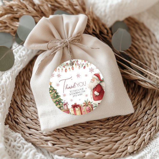 Christmas Baby Shower Favor Tag Bedankjes Labels