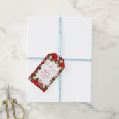 Christmas baby shower festive   cadeaulabel (Met Touw)