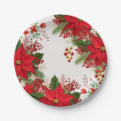 Christmas baby shower festive papieren bordje (Voorkant)