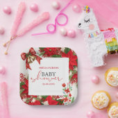 Christmas baby shower festive   papieren bordje (Feest)
