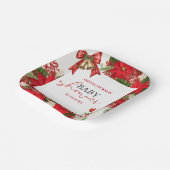 Christmas baby shower festive   papieren bordje (Gebogen)