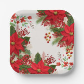 Christmas baby shower festive papieren bordje (Voorkant)