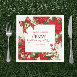 Christmas baby shower festive   servet