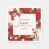 Christmas baby shower festive   servet (Voorkant)