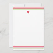 Christmas Baby shower Foto Dank u kaart (Achterkant)