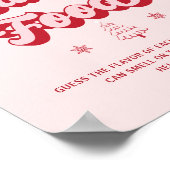 Christmas Baby shower Game Raad het Baby eten Poster (Hoek)