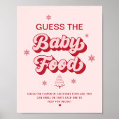 Christmas Baby shower Game Raad het Baby eten Poster (Voorkant)