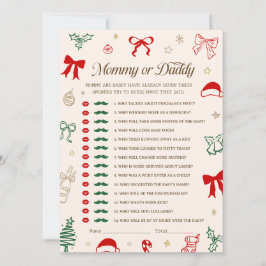 Christmas Baby Shower Guess Who Game DOWNLOADABLE  Kaart