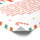 Christmas Baby Shower Late Night Diapers Poster (Hoek)