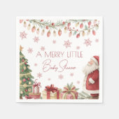 Christmas Baby Shower Napkin Servet (Voorkant)