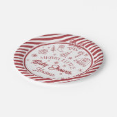 Christmas Baby Shower Papieren Bordje (Gekanteld)