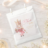 Christmas Baby Shower Pink Nutcracker  Bedankzakje (Geknipt)