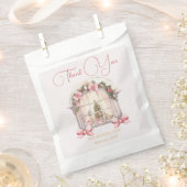 Christmas Baby Shower Pink Nutcracker Watercolor  Bedankzakje (Geknipt)