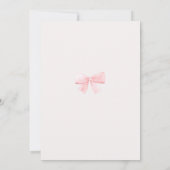 Christmas Baby Shower Pink Nutcracker Watercolor  Kaart (Achterkant)