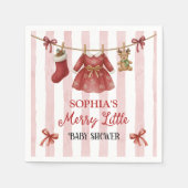 Christmas Baby Shower  Servet (Voorkant)