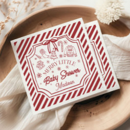 Christmas Baby Shower Servet