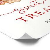 Christmas Baby shower Sweet Treats Teken Poster (Hoek)