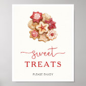 Christmas Baby shower Sweet Treats Teken Poster (Voorkant)