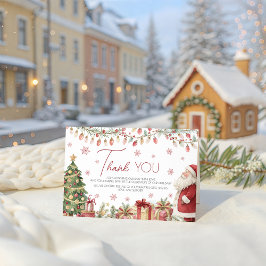 Christmas Baby Shower Thank You Card Informatiekaartje