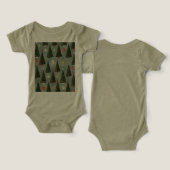 Christmas Baby Tri-blend One Piece T-shirt (Ontwerp Voorkant & Achterkant)
