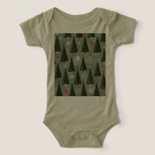 Christmas Baby Tri-blend One Piece T-shirt (Design voorkant)