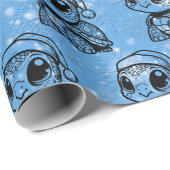 Christmas Baby Zee Turtle Cadeaupapier (Rol Hoek)