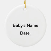 Christmas Baby's eerste eenhoorn Ornament (Achterkant)