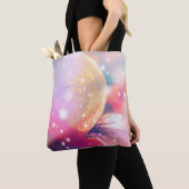 Christmas background with bokeh lightabstract, bac tote bag (Dichtbij)