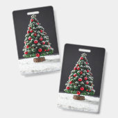 christmas badge (Voor- en achterkant)