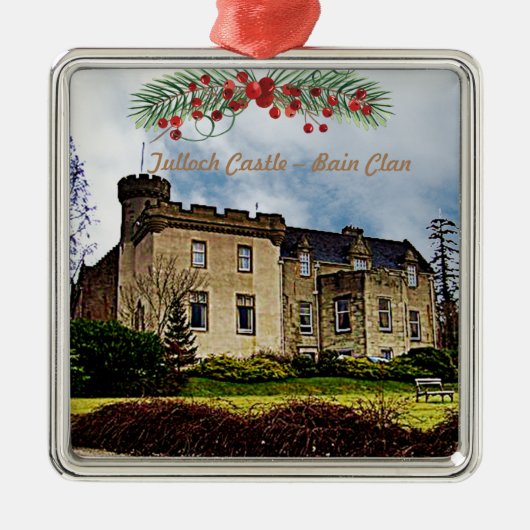 Christmas Bain Clan's Tulloch Castle Foto Metalen Ornament (Voorkant)