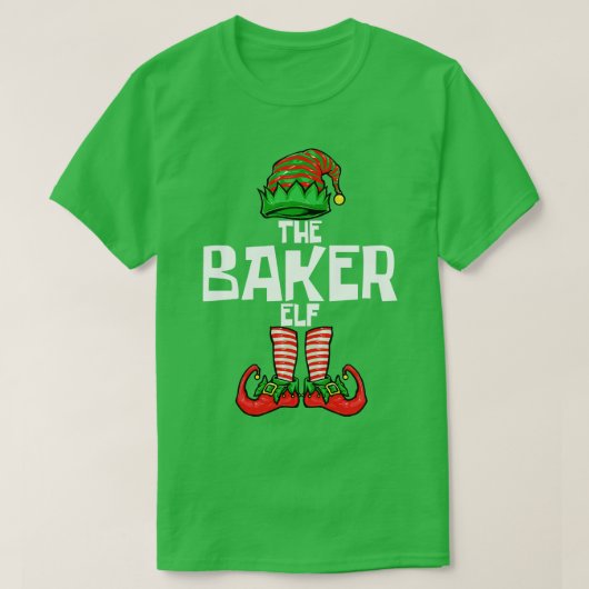 Christmas Baker Elf T-shirt (Design voorkant)