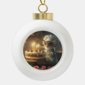 Christmas Bakery beroemd gemaakt door Fabulous Mic Keramische Bal Ornament (Voorkant)