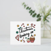 Christmas Bakery Co. Briefkaart (Staand voorkant)