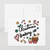 Christmas Bakery Co. Briefkaart (Voorkant / Achterkant)