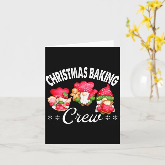 Christmas Baking Crew Bakers And Christmas Baking  Kaart (Gele Bloem)