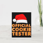 Christmas Baking Crew Cookie Tester Xmas Pajamas  Kaart (Voorkant)