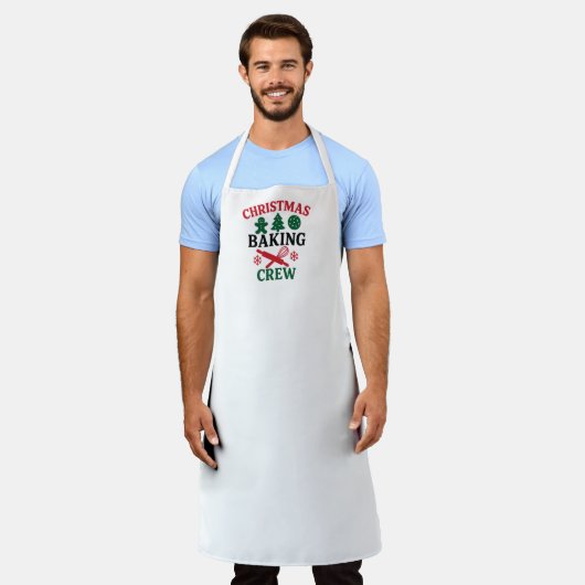 Christmas Baking Crew Dad Schort (Gedragen)