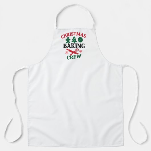 Christmas Baking Crew Dad Schort (Voorkant)