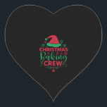 Christmas Baking Crew Matching Group Mannen Vrouwe Hart Sticker<br><div class="desc">Christmas Baking Crew Matching Group Mannen Vrouwen Kinder</div>