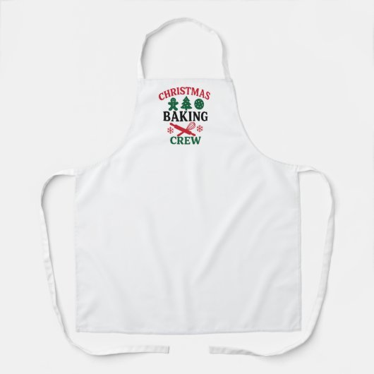 Christmas Baking Crew Mom  Schort (Voorkant)