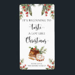Christmas Baking Gift Label Stickers<br><div class="desc">Deze het begint te smaken veel als kerstbakcadeau stickers zijn de perfecte aanvulling op uw zelfgemaakte vakantie geschenken. De stickers kunnen gepersonaliseerd worden met jouw naam. Scripttekst kan niet worden bewerkt. Alle andere tekst is bewerkbaar en kan worden aangepast aan uw behoeften. Voor meer geavanceerde aanpassing van dit ontwerp, selecteert...</div>