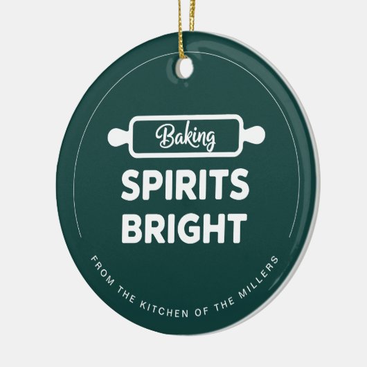 Christmas Baking Spirits Bright Kitchen Ornament (Links)