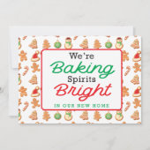 Christmas Baking Spirits Bright Nieuw Huis Feestdagenkaart (Voorkant)