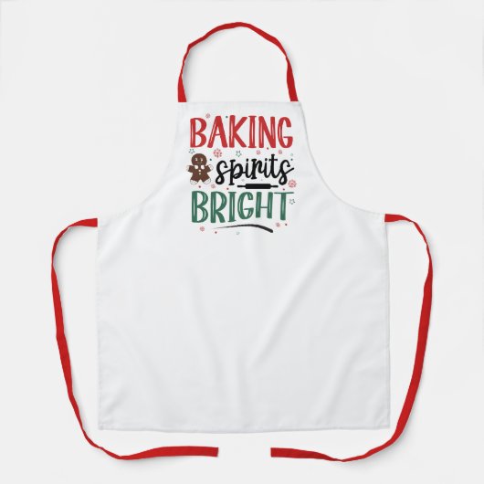 Christmas Baking Spirits Bright Schort (Voorkant)